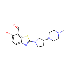 CN1CCN([C@@H]2CCN(c3nc4ccc(O)c(C=O)c4s3)C2)CC1 ZINC000199612552