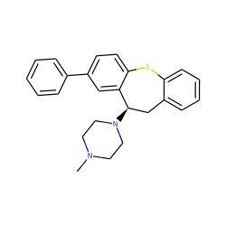 CN1CCN([C@@H]2Cc3ccccc3Sc3ccc(-c4ccccc4)cc32)CC1 ZINC000064548386