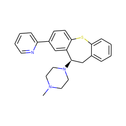 CN1CCN([C@@H]2Cc3ccccc3Sc3ccc(-c4ccccn4)cc32)CC1 ZINC000064549169