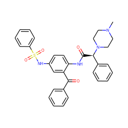 CN1CCN([C@H](C(=O)Nc2ccc(NS(=O)(=O)c3ccccc3)cc2C(=O)c2ccccc2)c2ccccc2)CC1 ZINC000049761933