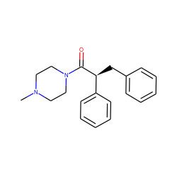 CN1CCN(C(=O)[C@@H](Cc2ccccc2)c2ccccc2)CC1 ZINC000095553163