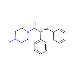 CN1CCN(C(=O)[C@H](Cc2ccccc2)c2ccccc2)CC1 ZINC000095553164