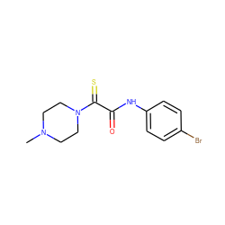 CN1CCN(C(=S)C(=O)Nc2ccc(Br)cc2)CC1 ZINC000020500133