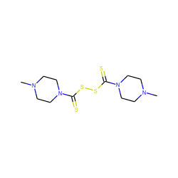 CN1CCN(C(=S)SSC(=S)N2CCN(C)CC2)CC1 ZINC000003850564