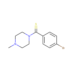 CN1CCN(C(=S)c2ccc(Br)cc2)CC1 ZINC000019841958