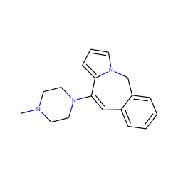 CN1CCN(C2=Cc3ccccc3Cn3cccc32)CC1 ZINC000028119505