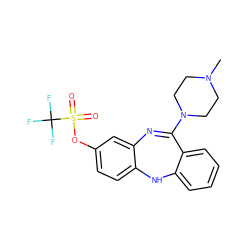 CN1CCN(C2=Nc3cc(OS(=O)(=O)C(F)(F)F)ccc3Nc3ccccc32)CC1 ZINC000036238019