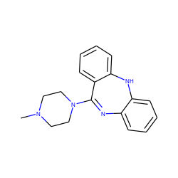 CN1CCN(C2=Nc3ccccc3Nc3ccccc32)CC1 ZINC000026377671