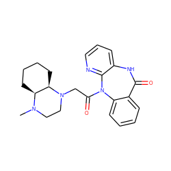 CN1CCN(CC(=O)N2c3ccccc3C(=O)Nc3cccnc32)[C@@H]2CCCC[C@@H]21 ZINC000040917308