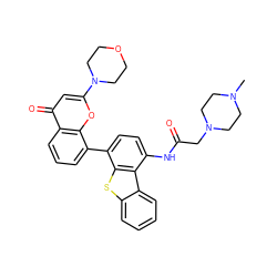 CN1CCN(CC(=O)Nc2ccc(-c3cccc4c(=O)cc(N5CCOCC5)oc34)c3sc4ccccc4c23)CC1 ZINC000101696554