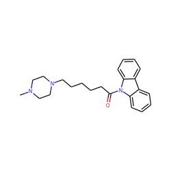 CN1CCN(CCCCCC(=O)n2c3ccccc3c3ccccc32)CC1 ZINC000653689419