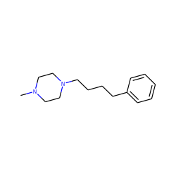 CN1CCN(CCCCc2ccccc2)CC1 ZINC000026286394