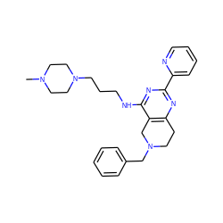 CN1CCN(CCCNc2nc(-c3ccccn3)nc3c2CN(Cc2ccccc2)CC3)CC1 ZINC000653794530