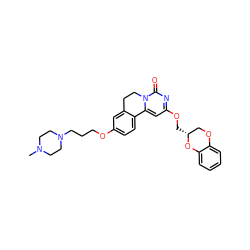 CN1CCN(CCCOc2ccc3c(c2)CCn2c-3cc(OC[C@@H]3COc4ccccc4O3)nc2=O)CC1 ZINC000220110072