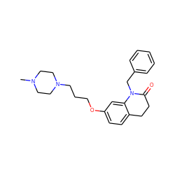 CN1CCN(CCCOc2ccc3c(c2)N(Cc2ccccc2)C(=O)CC3)CC1 ZINC000169308748