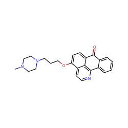 CN1CCN(CCCOc2ccc3c4c(nccc24)-c2ccccc2C3=O)CC1 ZINC000071335340