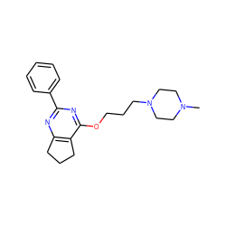 CN1CCN(CCCOc2nc(-c3ccccc3)nc3c2CCC3)CC1 ZINC000653735442