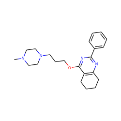 CN1CCN(CCCOc2nc(-c3ccccc3)nc3c2CCCC3)CC1 ZINC000653732530