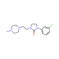 CN1CCN(CCN2CCN(c3cccc(Cl)c3)C2=O)CC1 ZINC000043015318