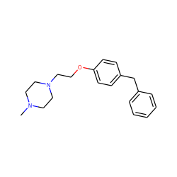 CN1CCN(CCOc2ccc(Cc3ccccc3)cc2)CC1 ZINC000020639542