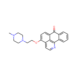 CN1CCN(CCOc2ccc3c4c(nccc24)-c2ccccc2C3=O)CC1 ZINC000071341858