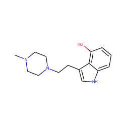 CN1CCN(CCc2c[nH]c3cccc(O)c23)CC1 ZINC000028528934