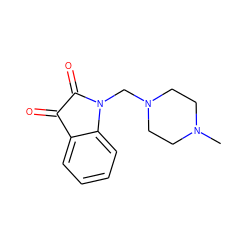 CN1CCN(CN2C(=O)C(=O)c3ccccc32)CC1 ZINC000019536481