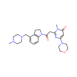 CN1CCN(Cc2cccc3c2CCN3C(=O)Cc2nc(N3CCOCC3)cc(=O)n2C)CC1 ZINC000147057376