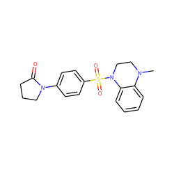 CN1CCN(S(=O)(=O)c2ccc(N3CCCC3=O)cc2)c2ccccc21 ZINC000158965959