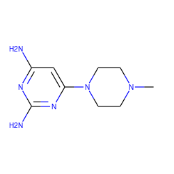 CN1CCN(c2cc(N)nc(N)n2)CC1 ZINC000000205303