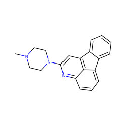 CN1CCN(c2cc3c4c(cccc4n2)-c2ccccc2-3)CC1 ZINC000013797128