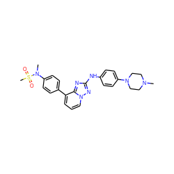 CN1CCN(c2ccc(Nc3nc4c(-c5ccc(N(C)S(C)(=O)=O)cc5)cccn4n3)cc2)CC1 ZINC000068247677