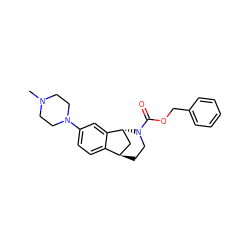 CN1CCN(c2ccc3c(c2)[C@H]2C[C@H]3CCN2C(=O)OCc2ccccc2)CC1 ZINC000102815496