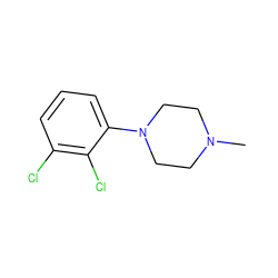 CN1CCN(c2cccc(Cl)c2Cl)CC1 ZINC000082713155