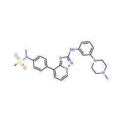 CN1CCN(c2cccc(Nc3nc4c(-c5ccc(N(C)S(C)(=O)=O)cc5)cccn4n3)c2)CC1 ZINC000146996721