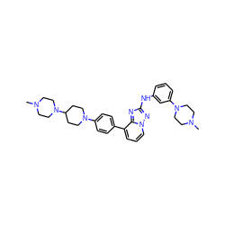 CN1CCN(c2cccc(Nc3nc4c(-c5ccc(N6CCC(N7CCN(C)CC7)CC6)cc5)cccn4n3)c2)CC1 ZINC000096169725