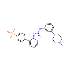 CN1CCN(c2cccc(Nc3nc4c(-c5ccc(P(C)(C)=O)cc5)cccn4n3)c2)CC1 ZINC000084669335