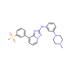 CN1CCN(c2cccc(Nc3nc4c(-c5cccc(S(C)(=O)=O)c5)cccn4n3)c2)CC1 ZINC000148219554