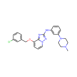 CN1CCN(c2cccc(Nc3nc4c(OCc5cccc(Cl)c5)cccn4n3)c2)CC1 ZINC000096169766