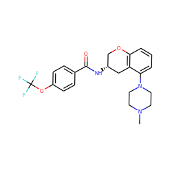 CN1CCN(c2cccc3c2C[C@H](NC(=O)c2ccc(OC(F)(F)F)cc2)CO3)CC1 ZINC000003931077