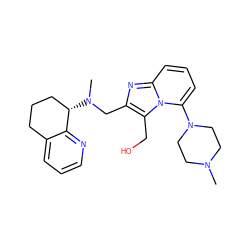 CN1CCN(c2cccc3nc(CN(C)[C@H]4CCCc5cccnc54)c(CO)n23)CC1 ZINC000034642268