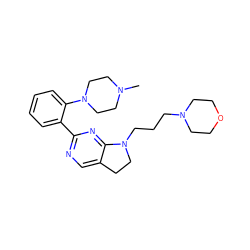 CN1CCN(c2ccccc2-c2ncc3c(n2)N(CCCN2CCOCC2)CC3)CC1 ZINC000299841131