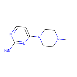 CN1CCN(c2ccnc(N)n2)CC1 ZINC000040977146