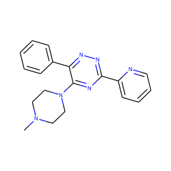 CN1CCN(c2nc(-c3ccccn3)nnc2-c2ccccc2)CC1 ZINC000095569102