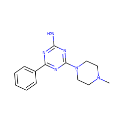 CN1CCN(c2nc(N)nc(-c3ccccc3)n2)CC1 ZINC000111788098