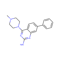 CN1CCN(c2nc(N)nc3cc(-c4ccccc4)ccc23)CC1 ZINC000073220159