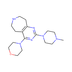 CN1CCN(c2nc3c(c(N4CCOCC4)n2)CCNCC3)CC1 ZINC000096928120