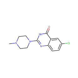 CN1CCN(c2nc3ccc(Cl)cc3c(=O)[nH]2)CC1 ZINC000031291030