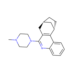 CN1CCN(c2nc3ccccc3c3c2C[C@H]2CC[C@H]3C2)CC1 ZINC000100802965