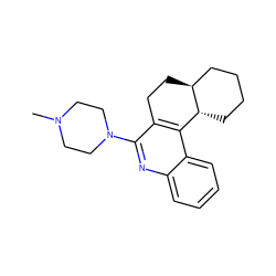 CN1CCN(c2nc3ccccc3c3c2CC[C@H]2CCCC[C@H]32)CC1 ZINC000013797046